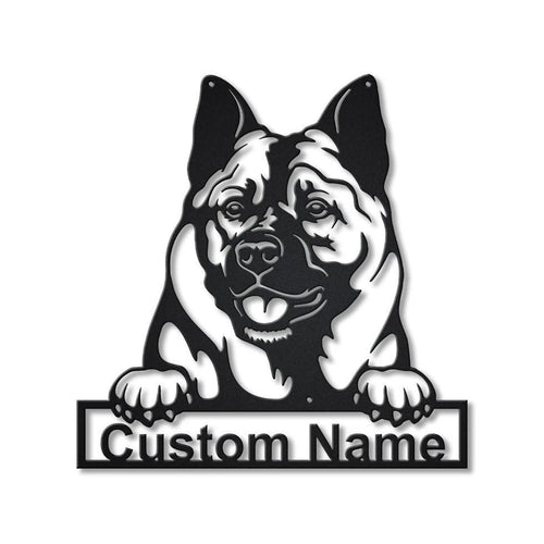 Personalized Norwegian Elkhound Dog Metal Sign Art, Custom Norwegian Elkhound Dog Metal Sign, Dog Gift, Animal Funny, Birthday Gift, Laser Cut Metal Signs Custom Gift Ideas