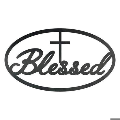Blessed Cross Customized Metal Signs, Custom Metal Sign, Custom Signs, Metal Sign, Metal Laser Cut Metal Signs Custom Gift Ideas