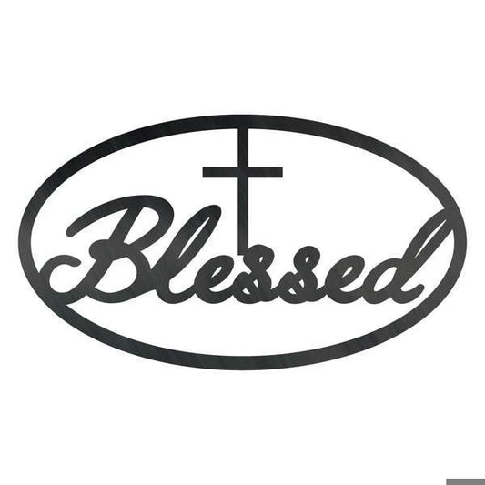 Blessed Cross Customized Metal Signs, Custom Metal Sign, Custom Signs, Metal Sign, Metal Laser Cut Metal Signs Custom Gift Ideas