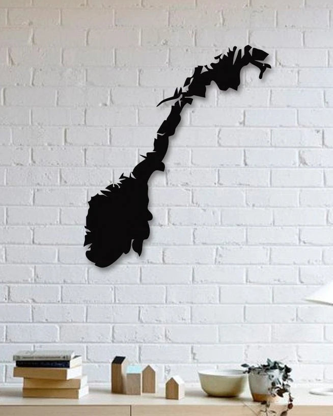Norway Map Metal Wall Decor Christmas Gifts Europen Maps Country Maps Metal Modern ation Ideas