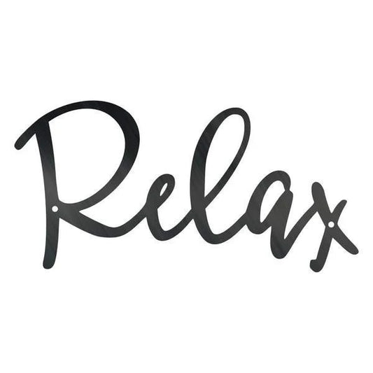 Relax Customized Metal Signs, Custom Metal Sign, Custom Signs, Metal Sign, Metal Laser Cut Metal Signs Custom Gift Ideas - 8 inches - metal sign