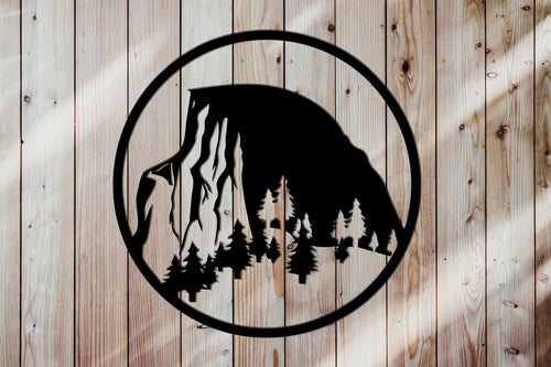 Metal Mountain Mountains Metal Wall Decor Wall Hanging Metal Wall Sign Minimalist Custom Sign