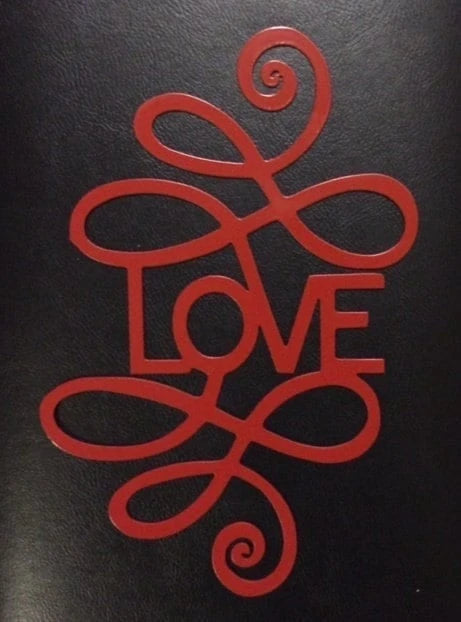 Valentines Day Decoration Plasma Cut Heart With Initials Metal Sign Cut Metal Sign Wall Metal Sign