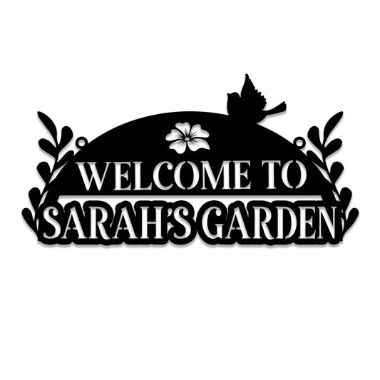 Personalized Metal Garden Sign, Stake, Home Decor, Wedding Art Gift For Her, Gardening Lovers, Metal - wedding detail