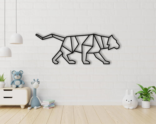 Geometric Wolf Metal Wolf Art Rustic Kids Room Art Boys Room Sign Metal Wolf Sign