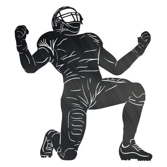 Football Player Monogram Customized Metal Signs, Custom Metal Sign, Custom Signs, Metal Sign, Metal Laser - metal sign