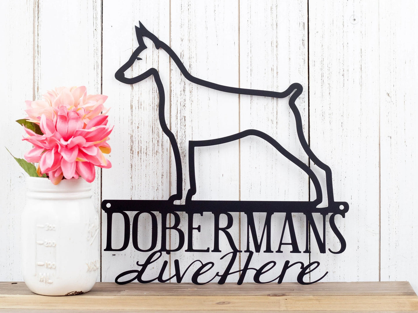 Doberman Doberman Pinscher Metal Sign Dog Sign Outdoor Sign Doberman Sign Pinscher Wall Hanging Wall Art