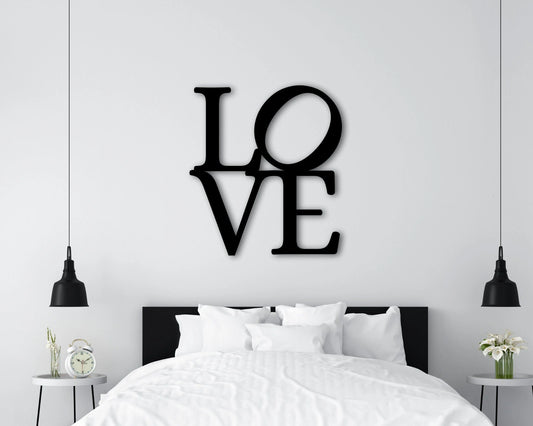 Square Love With Peace Sign Metal Steel Custom Wacky Hippie Art Weed Love Peace Decor Ideas Multiple Color And Size Options - 8 inches - metal sign
