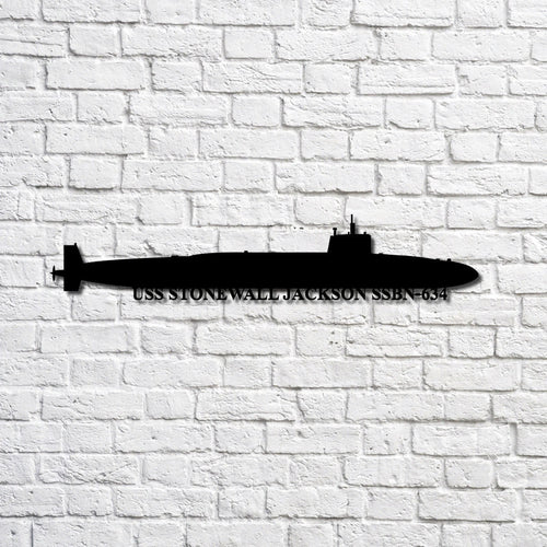 Uss Stonewall Jackson Ssbn 634 Navy Ship Metal Art, Gift For Navy Veteran, Navy Ships Silhouette Metal Art, Navy Home Decor Laser Cut Metal Signs Custom Gift Ideas