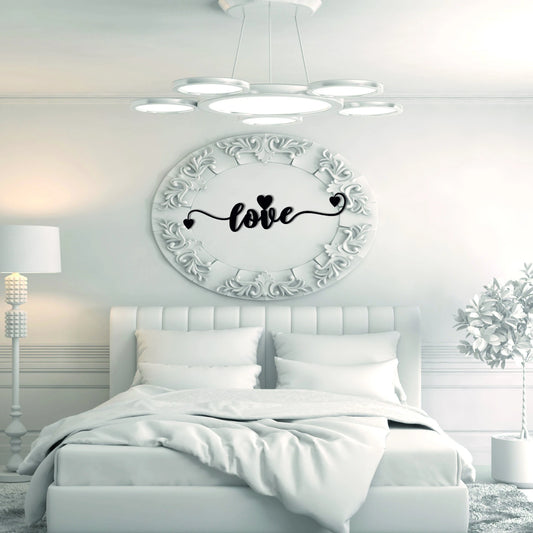 Love Metal Word Love Decor Bedroom Decor Wedding Decor Love Sign Love - 8 inches - metal sign