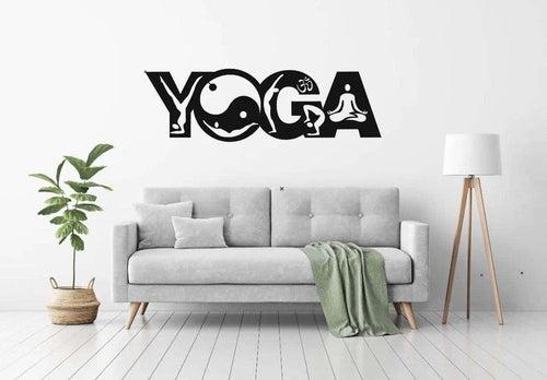 Yoga Metal Sign, Metal Wall Art, Home Decor Gift For Mom, Metal Laser Cut Metal Signs Custom Gift Ideas