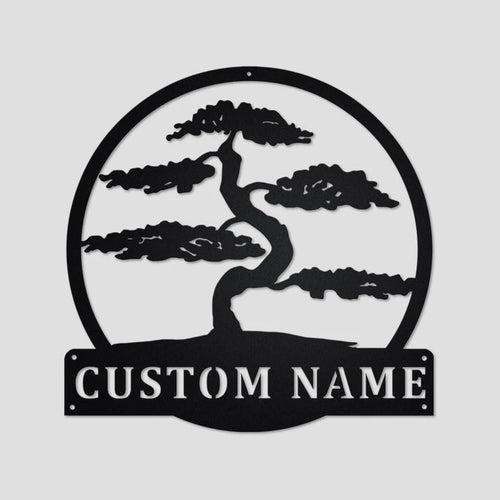 Personalized Bonsai Tree Metal Wall Decor Bonsai Tree Bonsai Tree Metal Sign Bonsai Tree Lover Gift For Bonsai Tree Lover