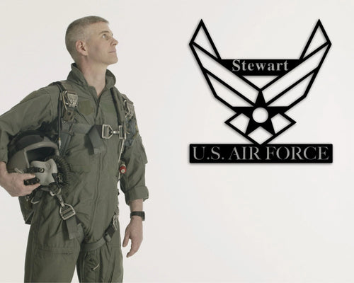 Metal Name Sign For Air Force Vet Gift For Veteran Air Force Family Sign Officer Retirement Gift Ideas Custom Gifts For Air Force Vet