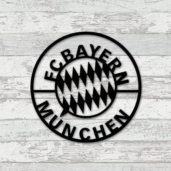Fc Bayern Munich Metal Wall Art, Metal Sign Wall Decor, Cut Metal Sign, Metal Wall Art, Metal House Sign Laser Cut Metal Signs Custom Gift Ideas
