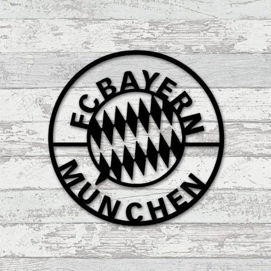 Fc Bayern Munich Metal Wall Art, Metal Sign Wall Decor, Cut Metal Sign, Metal Wall Art, Metal House Sign - metal sign