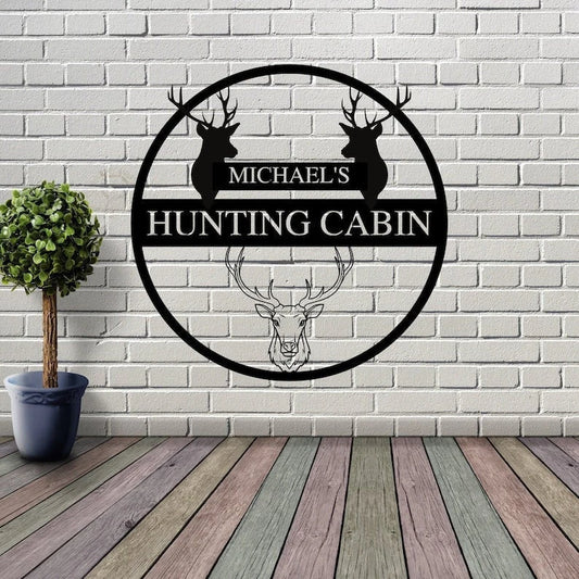 Custom Hunting Man Cave Sign Camp Sign Man Cave Metal Signs Man Cave Sign Personalized Man Cave Sign Metal Custom Man Cave Sign - 8 inches - metal sign