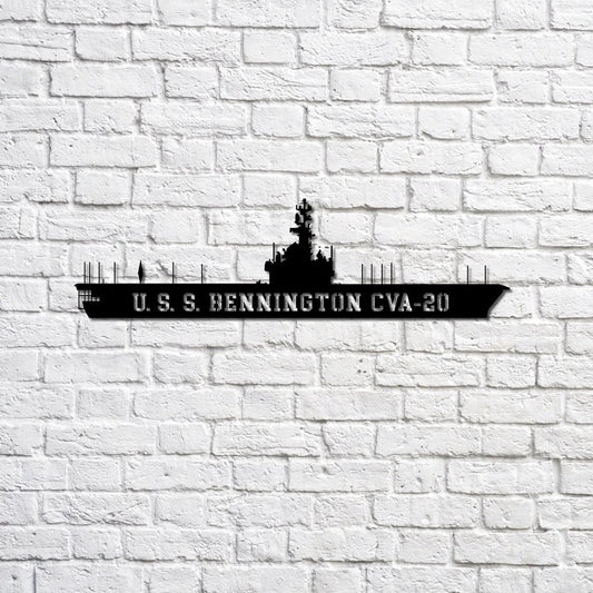 Uss Bennington Cva20 Navy Ship Metal Sign, Memory Wall Metal Sign Gift For Navy Veteran, Navy Ships - metal sign