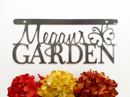 Metal Wall Hanging, Metal Sign, Personalized Gift, Garden Sign, Metal Wall Art, Metal Garden Sign, Wall - metal sign