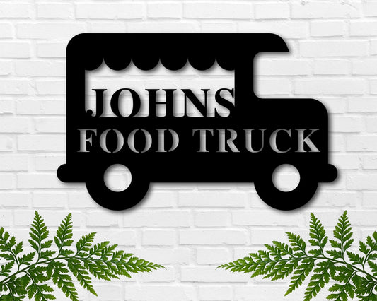 Food Truck Metal Sign, Custom Food Truck Business Sign, Taco Truck Sign, Hot Dog Stand Sign, Personalized - metal sign