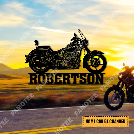 Customized Biker Steel Plaque, Metal Art, Gift For Him, Metal Laser Cut Metal Signs Custom Gift Ideas - 8 inches - metal sign