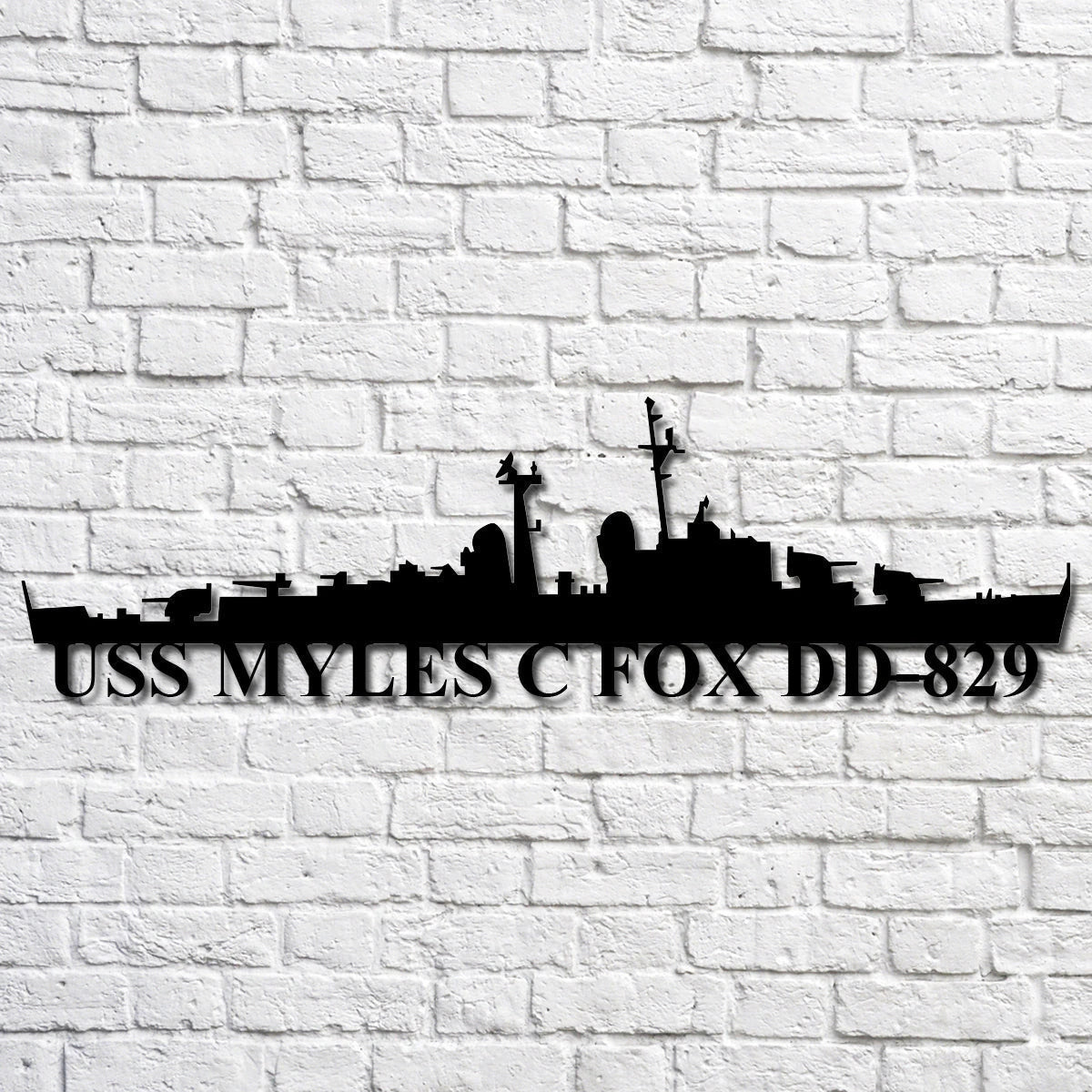 Uss Myles C Fox Dd829 Navy Ship Metal Art, Gift For Navy Veteran, Navy Ships Silhouette Metal Art, Navy Home Decor Laser Cut Metal Signs Custom Gift Ideas
