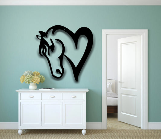Custom Horses Metal Sign Farmhouse Decor Outdoor Family Name Sign Outdoor Decor Metal Sign Personalized - metal sign