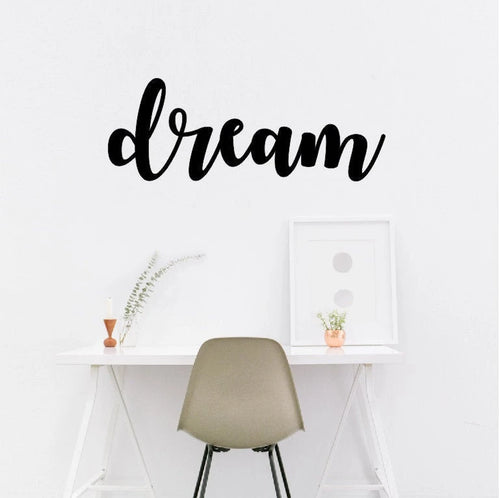 Dream Dream Wall Decor Metal Wall Decor Dream Words 012