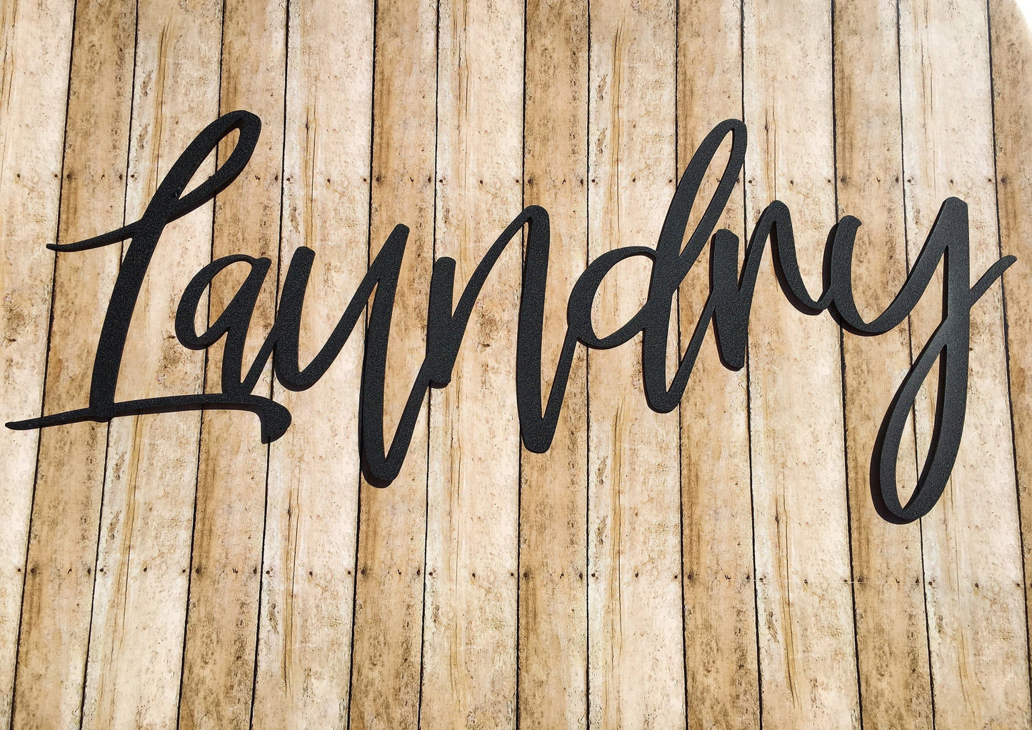 Laundry Metal Sign Metal Word Art Metal Words Cut Metal Sign Wall Metal Art