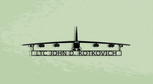 B52 Personalized American Strategic Bomber Aircraft Wall Art Metal Sign, Cut Metal Sign Wall Decor Laser Cut Metal Signs Custom Gift Ideas