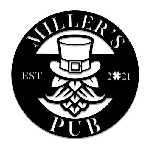 Irish St. Patrick Day Metal Bar Sign, Custom Pub, Tap, Lounge, Caf Wall Decor, Metal Laser Cut Metal Signs Custom Gift Ideas