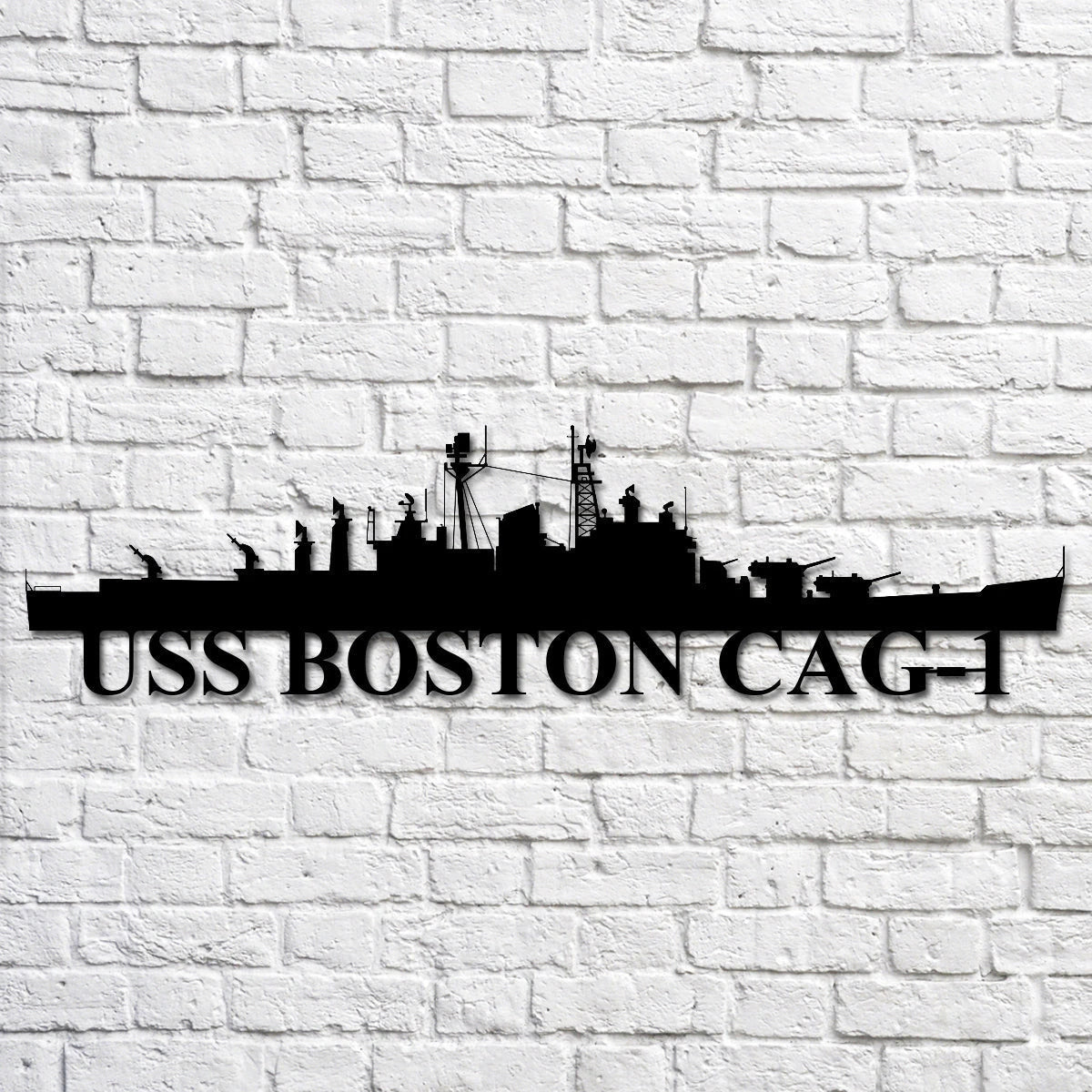 Uss Boston Cag1 Navy Ship Metal Art, Custom Us Navy Ship Cut Metal Sign, Gift For Navy Veteran, Navy Ships Silhouette Metal Art, Navy Home Decor Laser Cut Metal Signs Custom Gift Ideas