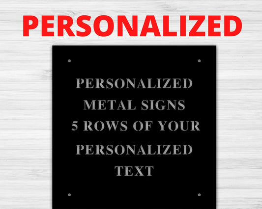 Metal Signs Custom, Personalized Metal Sign, Metal Signs Personalized, Customized Metal Signs, Custom - metal sign