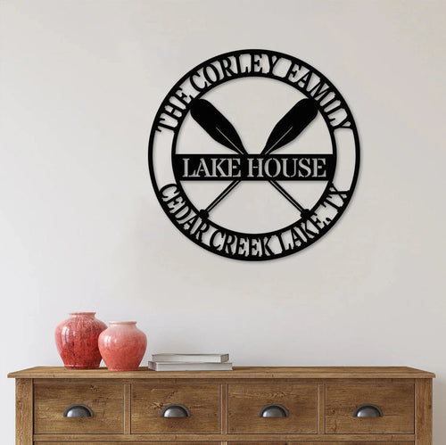 Lake House Signs Outdoor Personalized, Lake House Decor, Lake House Outdoor Sign, Lake Metal Art, Lake Life Sign Lake House Sign Laser Cut Metal Signs Custom Gift Ideas