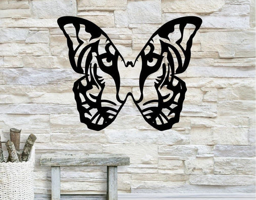 Butterfly Tiger Tiger Butterfly Butterfly Tiger Metal Wall Decor