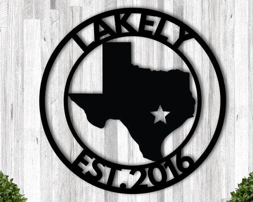 Family Name Sign Metal Texas Signs For Decor Last Name Metal Sign Texas Texas State Sign Of Texas Texas Star Metal Sign