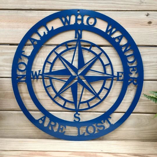 Camping Not all who wander are lost Metal House Sign Laser Cut Metal Signs Custom Gift Ideas