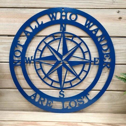 Camping Not all who wander are lost Metal House Sign Laser Cut Metal Signs Custom Gift Ideas