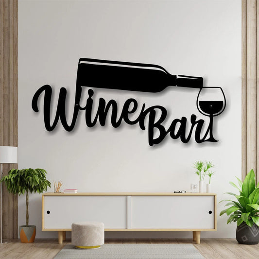 Personalized Bar Sign, Wine Decor, Wine Sign, Wine Bar Metal Wall Sign, Wine Bar Sign, Mother's Day Gift - metal sign