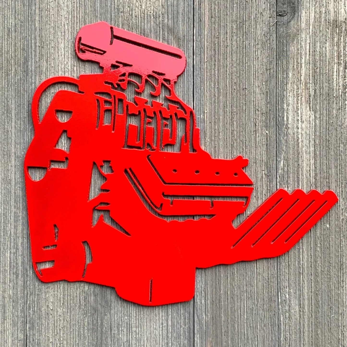 Engine Metal Sign Cutout Cut Metal Sign Wall Metal Art
