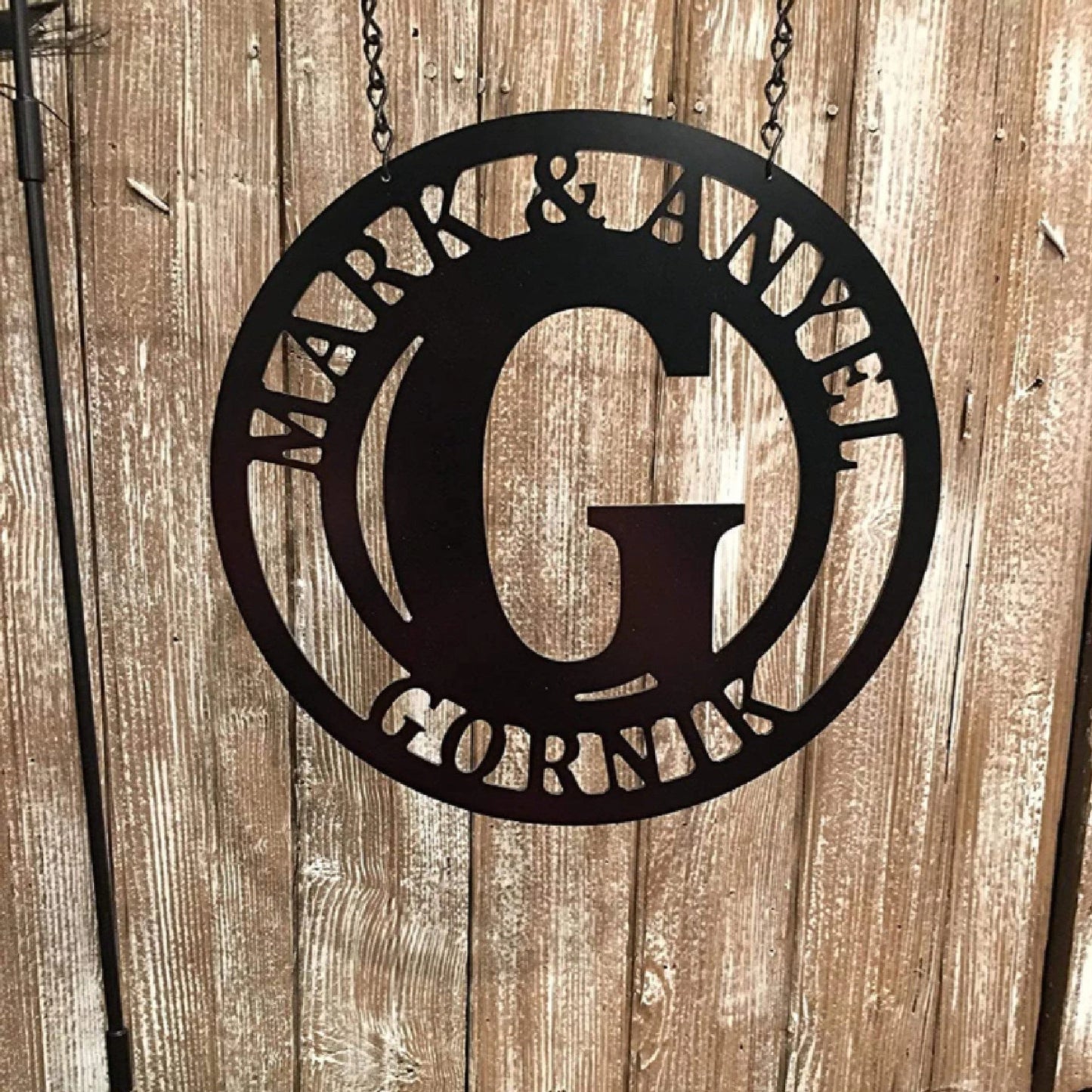 Monogram Door Sign Or Wall Decor Personalized Family Name, Cut Metal Sign, Wall Metal Sign Laser Cut Metal Signs Custom Gift Ideas