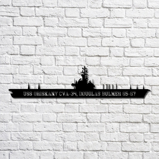Uss Oriskany Cva 34, Douglas Bulmer 6567 Navy Ship Metal Art, Gift For Navy Veteran, Navy Ships Silhouette Metal Art, Navy Home Decor Laser Cut Metal Signs Custom Gift Ideas