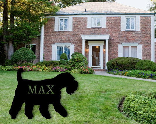 Schnauzer Dog Sign Front Yard Dog Sign Front Yard Sign Schnauzer Dog Metal Sign Dog Sign Dog Lover Sign Pet Owner Gift Schnauzer - 8 inches - metal sign