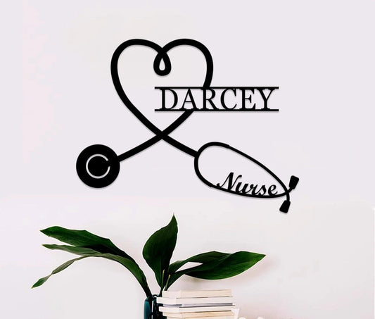 Personalized Metal Doctor Sign, Metal Health Care Sign, Custom Metal Doctor Sign, Personalized Hospital - metal sign