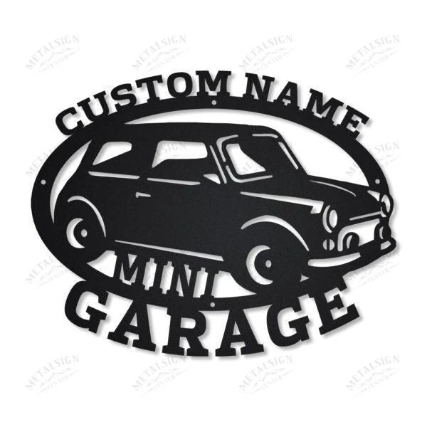 Mini Cooper Personalized Custom Metal Wall Art, Cut Metal Sign, Metal Wall Art, Metal House Sign Laser Cut Metal Signs Custom Gift Ideas