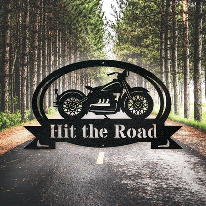 Motorcycle Metal Sign Metal Garage Sign Personalized Metal Art Steel Metal Art Fathers Day Gift Motor Bike Metal Sign Laser Cut Metal Signs Custom Gift Ideas