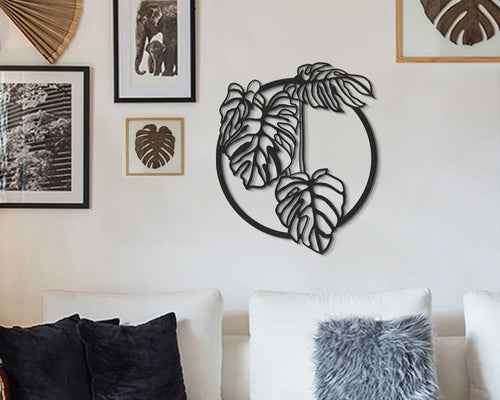 Monstera Leaf Metal Wall Decor Monstera Leaf Wall Art Plant Wall Decor Metal Wall Sculpture Flower Botanical
