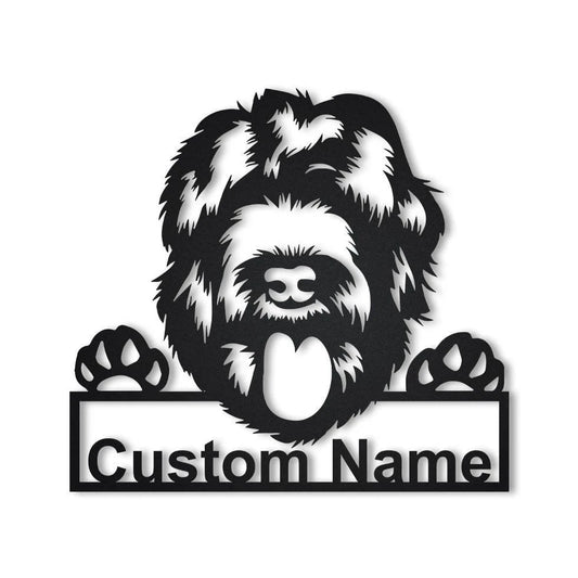 Personalized Black Russian Terrier Metal Sign Art, Custom Black Russian Terrier Metal Sign, Dog Gift - metal sign