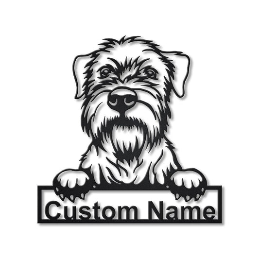 Personalized Wheaten Terrier Dog Metal Sign Art, Custom Wheaten Terrier Dog Metal Sign, Dog Gift - metal sign