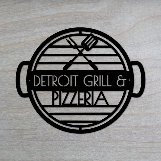 Laser Cut Metal Bbq & Grill Sign Personalised Bbq Grill Sign Custom Bbq Sign Custom Grill Sign - 8 inches - metal sign