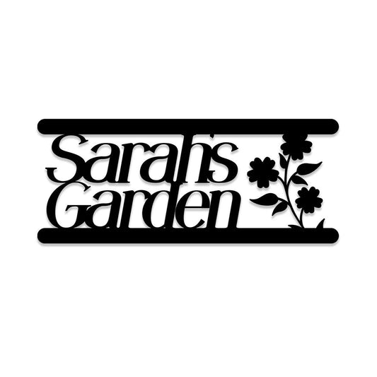 Metal Garden Sign, Custom Garden Stake, Home Decor, Wedding Gift, Metal Laser Cut Metal Signs Custom Gift Ideas - 8 inches - metal sign